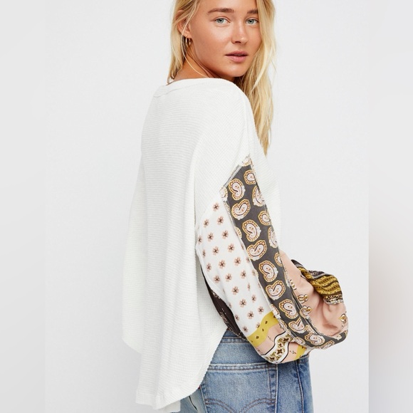 Free People We the Free Blossom Thermal - Ivory - Picture 6 of 6